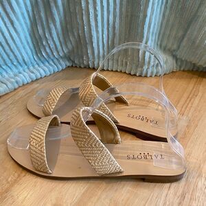 Talbots slide in woven sandals